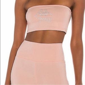 RARE juicy x kappa rhinestone tube top